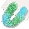 Transparent Painted Glass Beads Strands X1-DGLA-A034-T3mm-A16-1