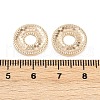 Brass Textured Linking Rings KK-K351-54G-3
