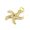 Brass Micro Pave Cubic Zirconia Pendants FIND-Z023-02A-2