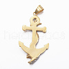 304 Stainless Steel Big Pendants STAS-H387-06G-2