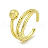 Brass Cuff Rings for Women RJEW-E294-01G-02-1