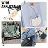 Transparent Acrylic Chains Bag Handles AJEW-WR0001-03-3