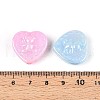 UV Plating Opaque Acrylic Beads OACR-T028-50-3