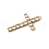 304 Stainless Steel Rhinestone Pendants STAS-V015-04A-G-2