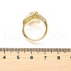 Brass Micro Pave Cubic Zirconia Cuff Rings RJEW-D308-03G-D-5