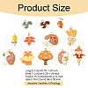 12Pcs 12 Styles Thanksgiving Theme Alloy Enamel Pendants FIND-YW0005-85-2