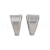 Tarnish Resistant 304 Stainless Steel Snap on Bails STAS-G127-02P-1