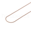 Ion Plating(IP) 304 Stainless Steel Serpentine Chain Necklace for Men Women NJEW-G076-01A-RG-3