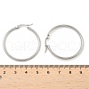Tarnish Resistant 304 Stainless Steel Hoop Earrings EJEW-F105-08P-4