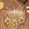 Flower Alloy Earrings & Pendant Necklaces Sets for Women FS-WGBCE4A-01-4
