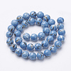 Assembled Synthetic Turquoise and Shell Beads Strands G-S212-6mm-06-3