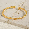 304 Stainless Steel Twisted Cuff Bangles XI4338-2-3