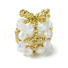Christmas Seed Beads Beaded Charms PALLOY-MZ00299-02-1