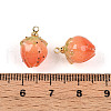 Handmade Flower Epoxy Resin Pendants KY-S163-103E-3