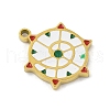 304 Stainless Steel Enamel Pendants STAS-U039-02G-2