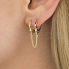 Simple 925 Sterling Silver Hoop Earrings WD4639-1-4