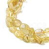 Natural Gold Rutilated Quartz Beads Strands G-K395-A09-01-4