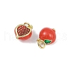 Brass Enamel Pendants KK-H072-18G-04-2