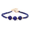 Round Natural Lapis Lazuli Beaded Bracelets ZS3051-7-1