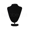 MDF Covered with Velveteen Bust Shaped Necklace Display Stands ODIS-S015-01C-1