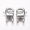 304 Stainless Steel Lobster Claw Clasps STAS-O114-060P-2