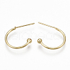 Brass Stud Earrings KK-S348-375-2