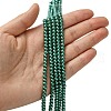 Eco-Friendly Dyed Glass Pearl Round Beads Strands HY-A002-4mm-RB118-4