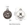 Tibetan Style Alloy Charms TIBE-CJ0001-05-2