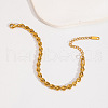 Stainless Steel Chain Necklaces & Bracelets & Anklets Sets for Unisex BL6999-1-3