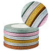 Fashewelry Glitter Metallic Ribbon SRIB-FW0001-02-4