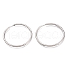 Tarnish Resistant 304 Stainless Steel Needle with 201 Stainless Steel Ring Huggie Hoop Earrings EJEW-L256-02E-P-1
