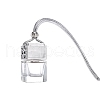 8ML Square Glass Perfume Bottles Air Freshener Diffuser Bottle Hanging Ornaments PW-WG28137-01-1