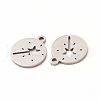 Non-Tarnish 201 Stainless Steel Charms STAS-E188-08P-3