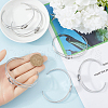 SUNNYCLUE 8Pcs 304 Stainless Steel Bracelets Setting Making MAK-SC0001-28-3