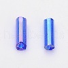 Transparent Colours Rainbow Glass Bugle Beads TSDB6MM168-2
