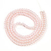 Baking Painted Transparent Glass Beads Strands DGLA-N011-4mm-03-2