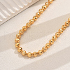 Elegant Brass Faceted Round Beaded Necklaces for Women's Party Accessories OG1817-4