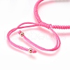 Nylon Cord Braided Bead Bracelets Making BJEW-F360-FRG11-3