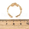 Brass Adjustable Open Cuff Rings for Women RJEW-R021-01G-5