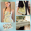 5 Yards Organza Pleated Lace Polyester Ribbon OCOR-FG0002-42-6