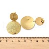 304 Stainless Steel Dangle Stud Earrings EJEW-D308-01G-3