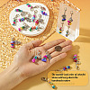 Dyed Synthetic Turquoise Chip Beaded Pendant Decorations HJEW-TAC0030-10