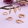 Fashewelry 14Pcs 7 Styles Brass Hoop Earrings KK-FW0001-07-4