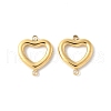 304 Stainless Steel Hollow Connector Charms STAS-L022-416G-1