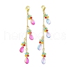 2Pcs 2 Colors Glass Beaded Pendant Decorations HJEW-JM02819-2
