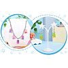  38Pcs 19 Colors Gradient Color Resin Pendants RESI-TA0001-87-19