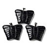 Natural Obsidian Carved Pendants G-B067-01F-1