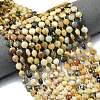 Natural Flower Amazonite Beads Strands G-C116-A72-02-1