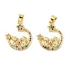 Brass Micro Pave Cubic Zirconia Pendants KK-M324-02C-G-1