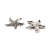 Tibetan Style Alloy Starfish/Sea Stars Pendants TIBEP-Q041-119AS-NR-2